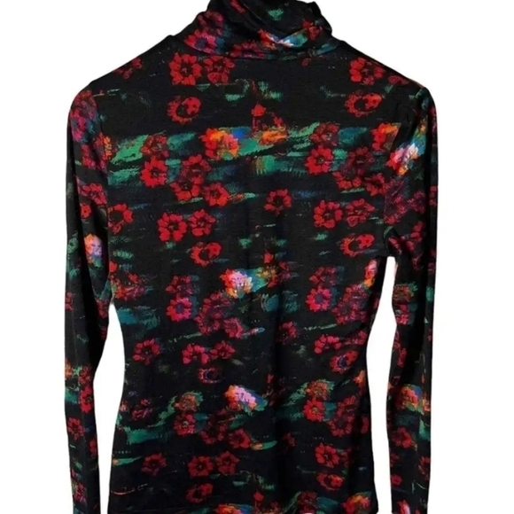 Rachel Comey X Target Long Sleeve Turtleneck  Kodak Red Floral NWT Size XXS - Picture 5 of 15